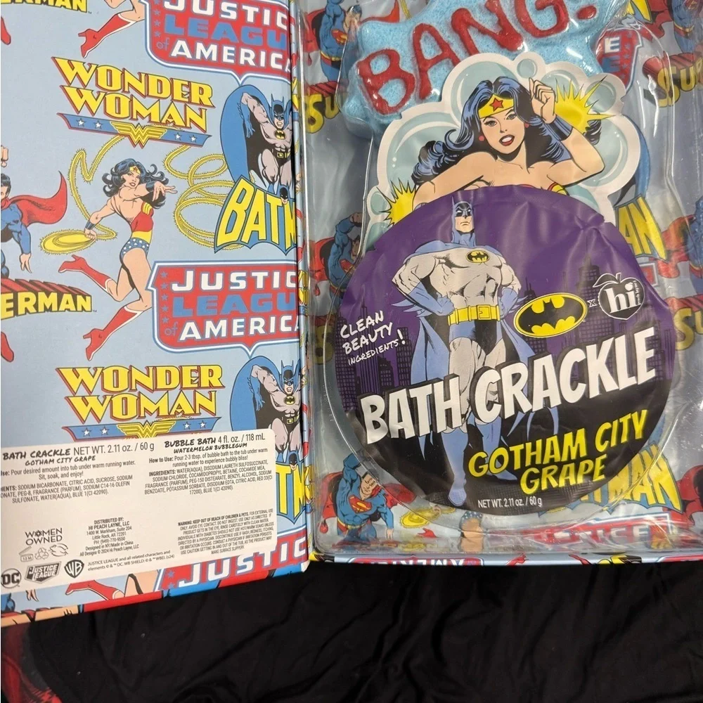 NEW Justice League of America Bath Bomb Bubble Bath Set